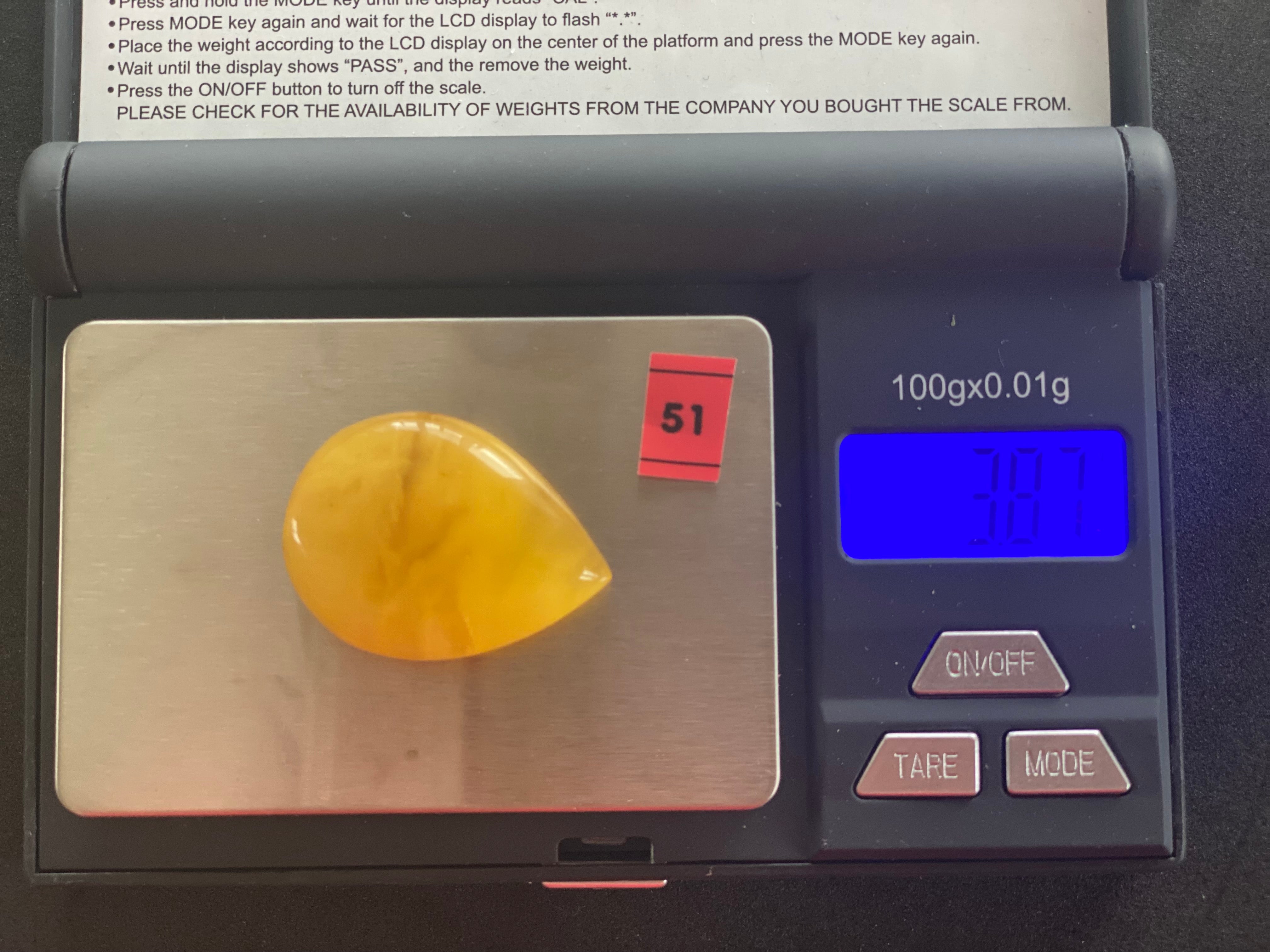 Baltic Amber cabochon