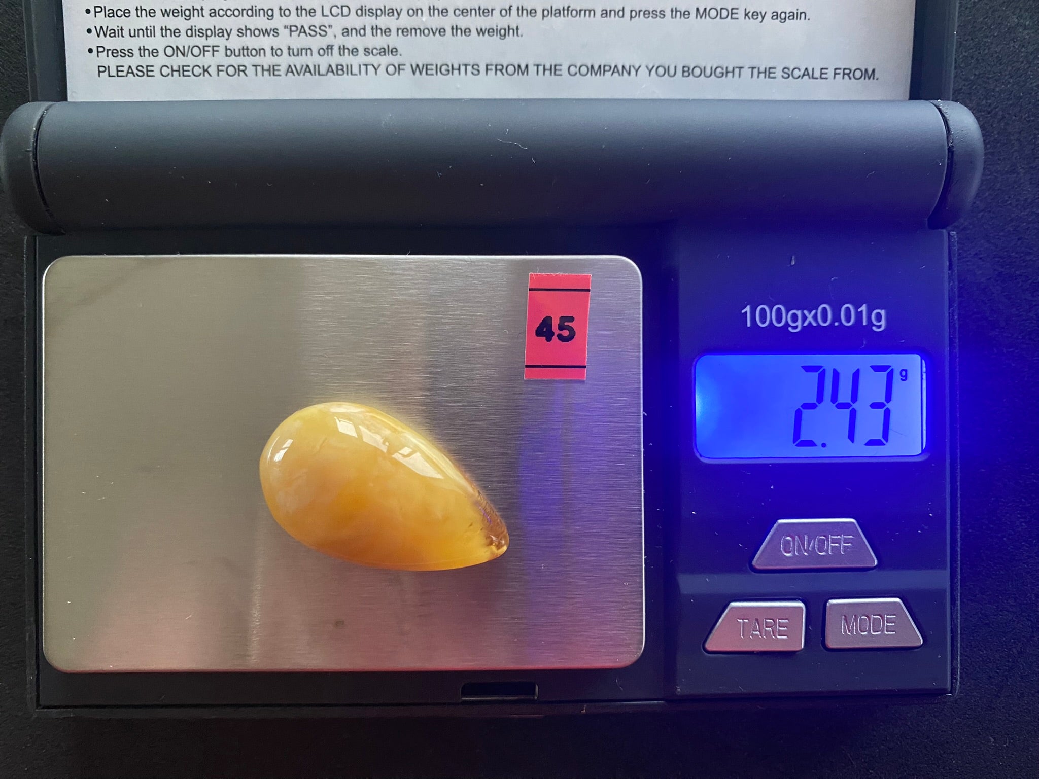 Baltic Amber Cabochon