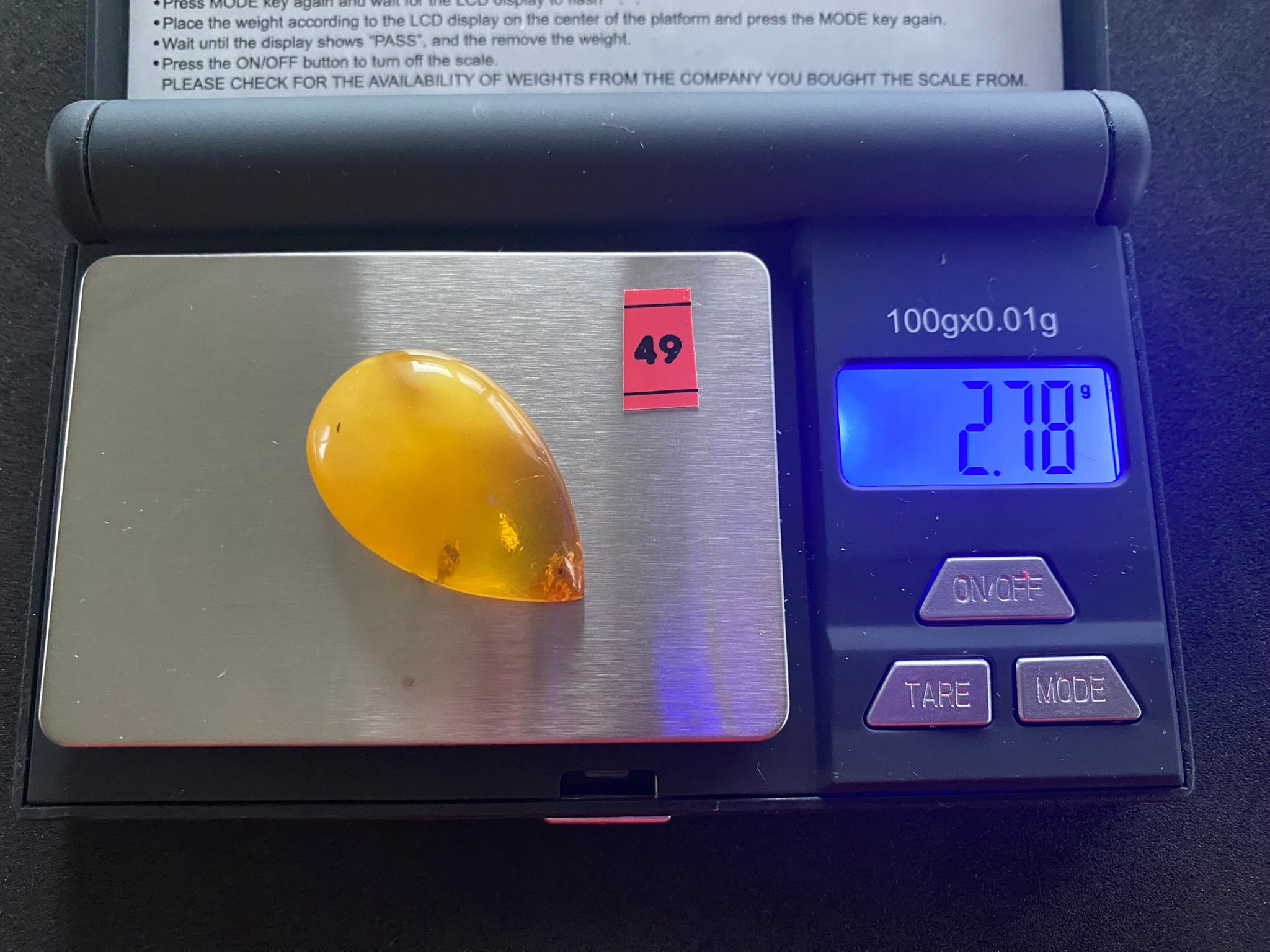 Baltic Amber Cabochon