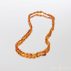 Amber necklace "Honey rain"