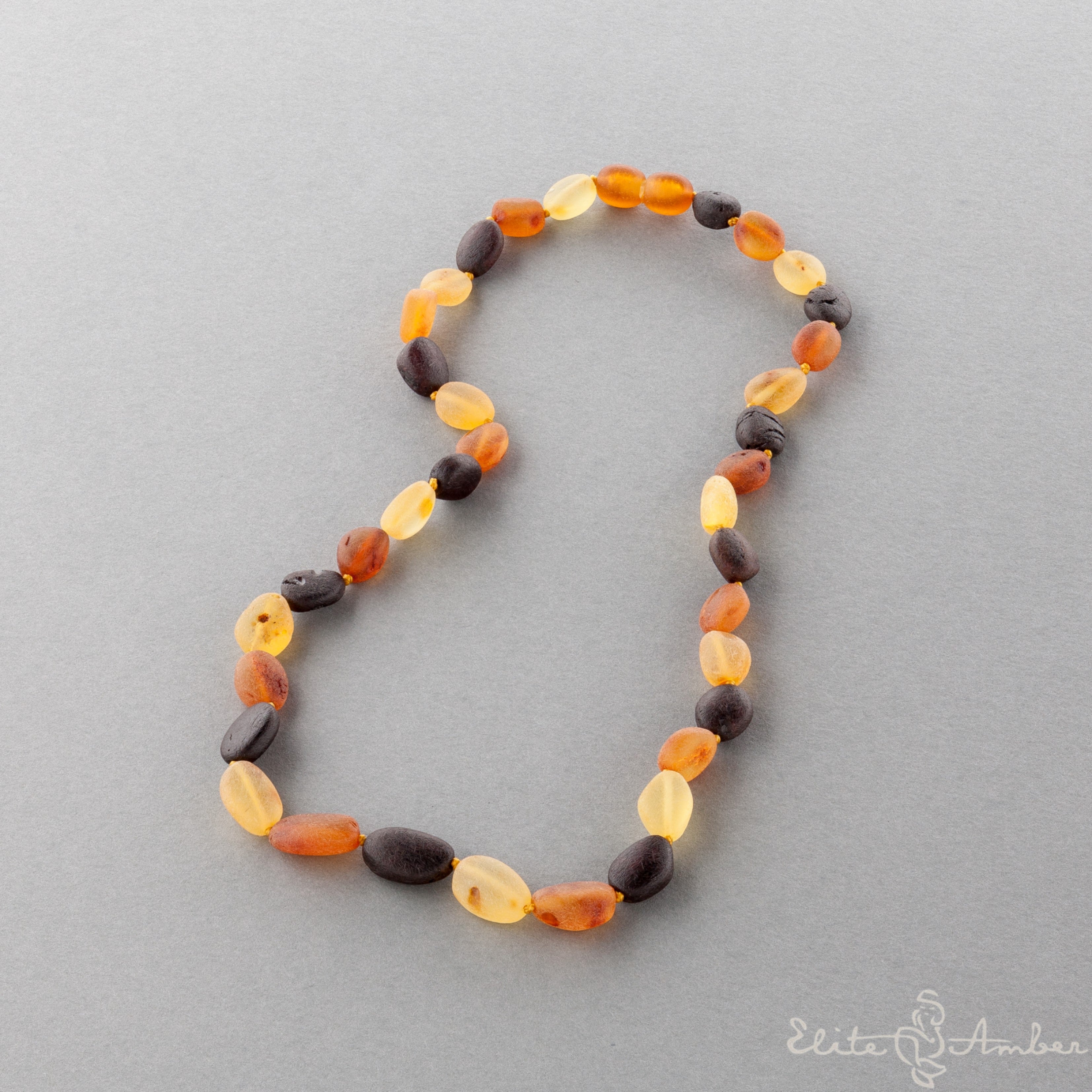 Dark Amber Teething Necklace – Silver Eagle Gallery