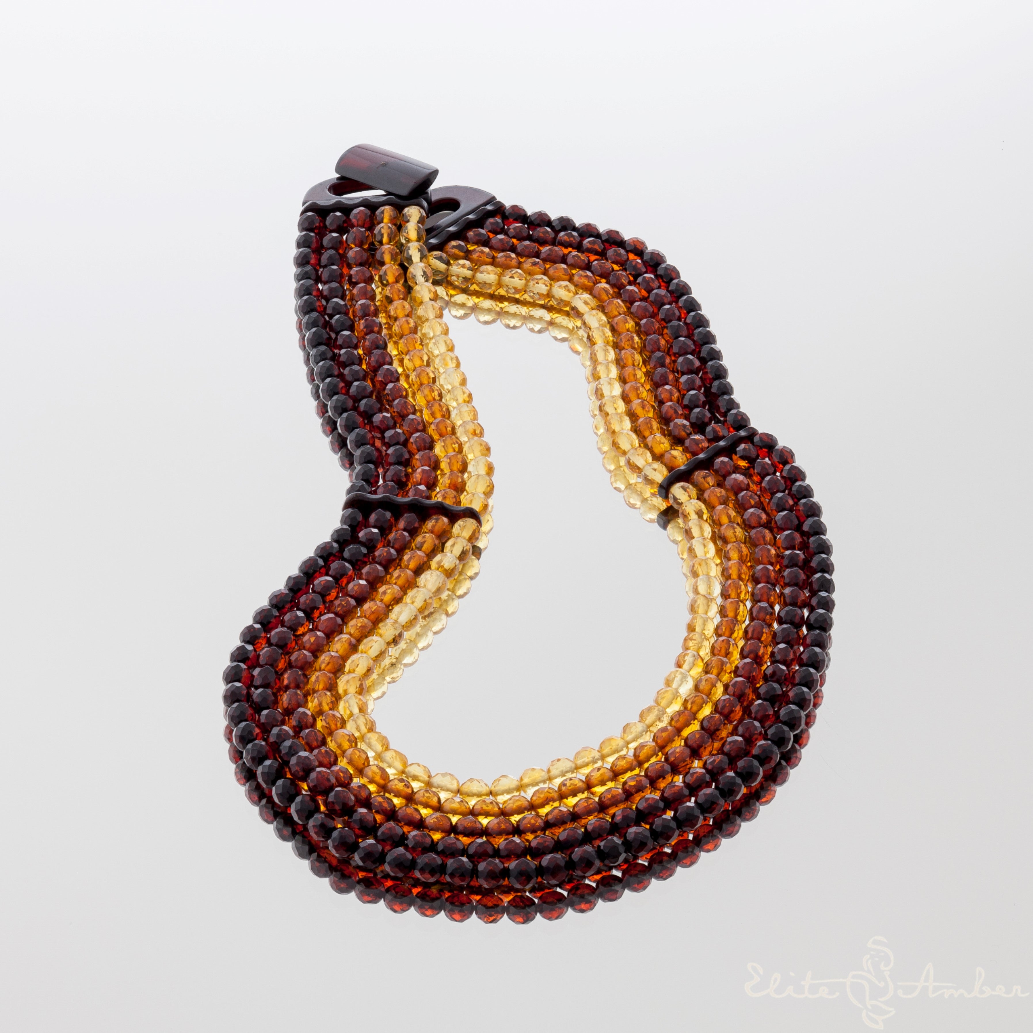 Amber necklace "Queen aurora"