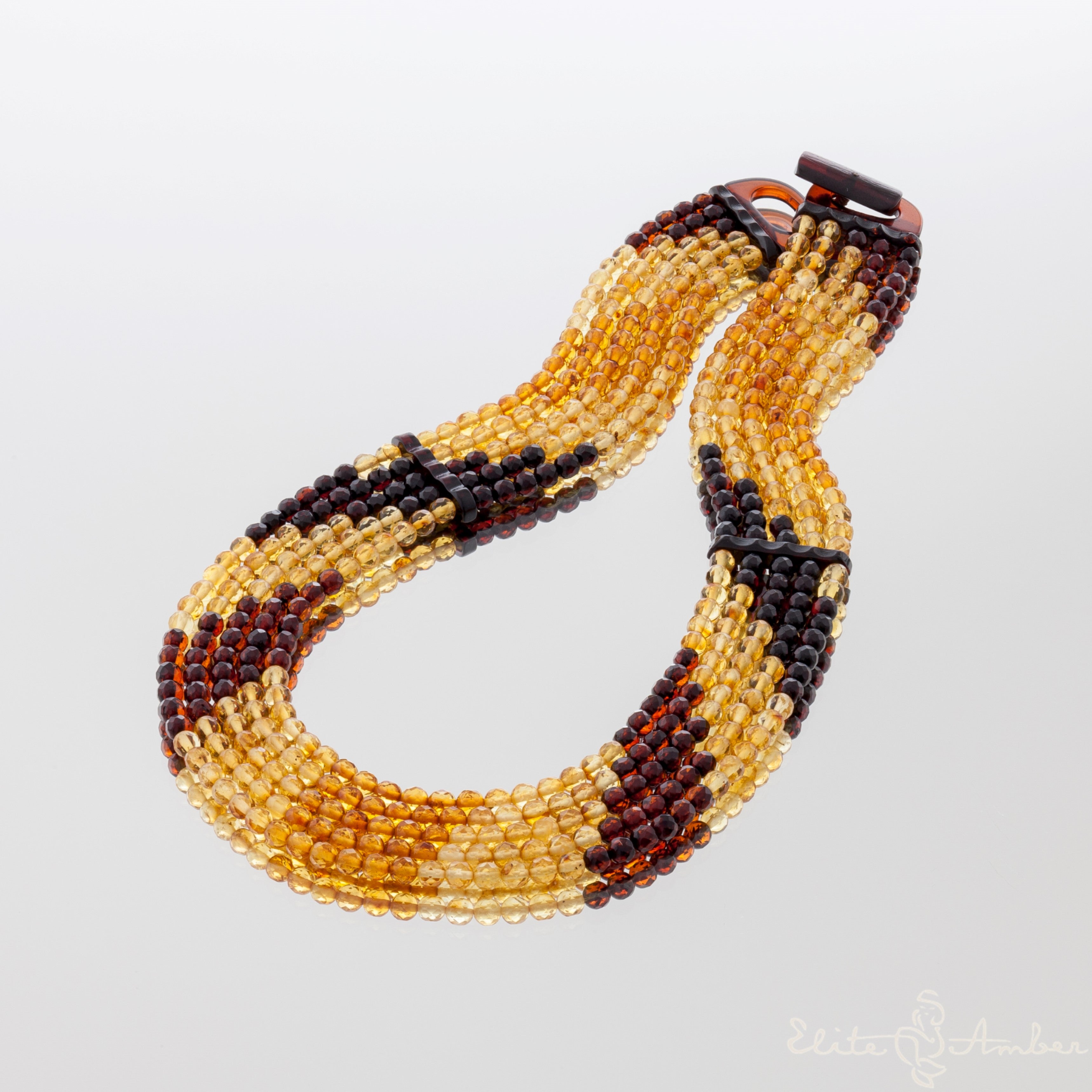 Amber necklace "Queen sunbeam"