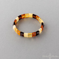 Amber bracelet "Queen pyramid"