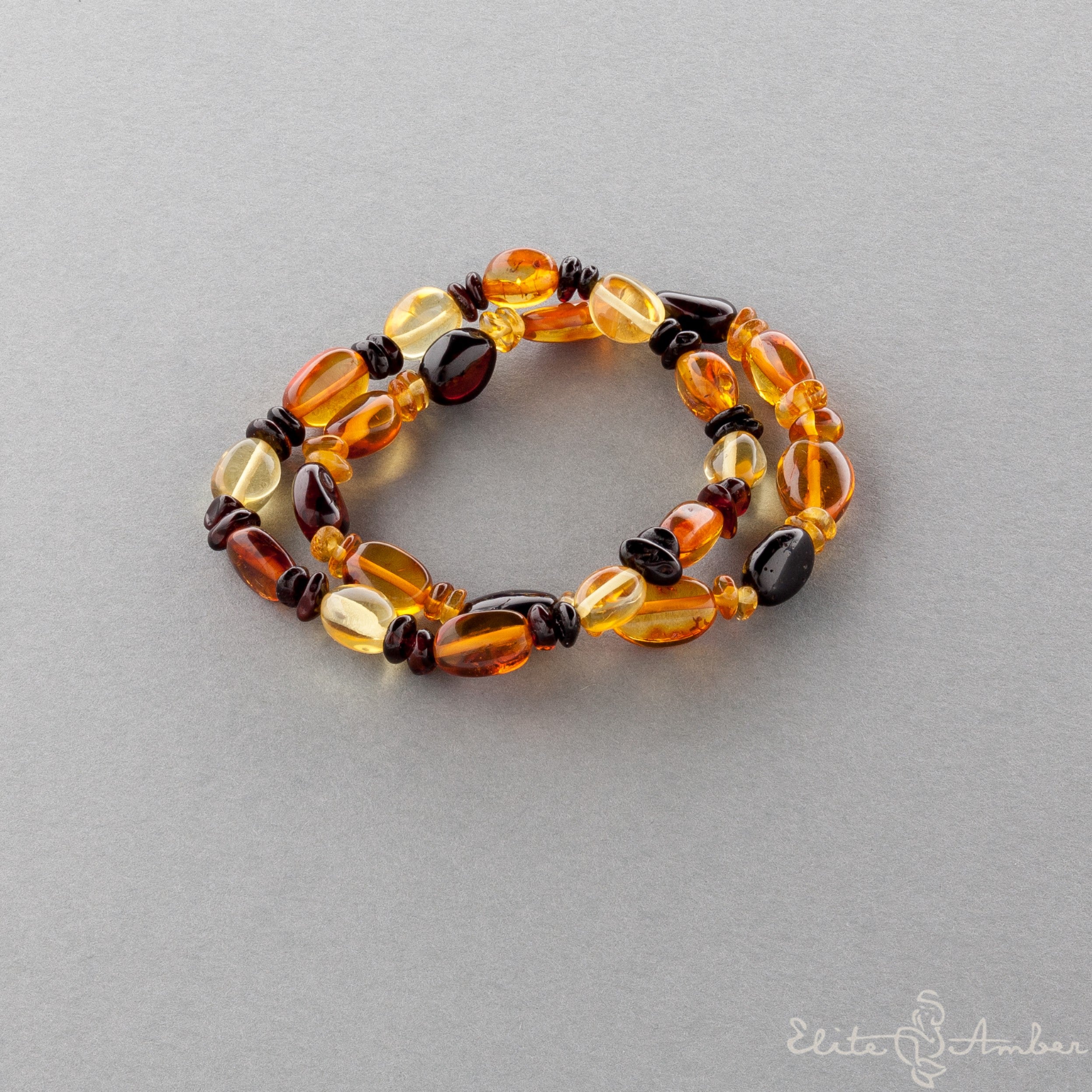 Amber bracelet "Polished amber pebble"